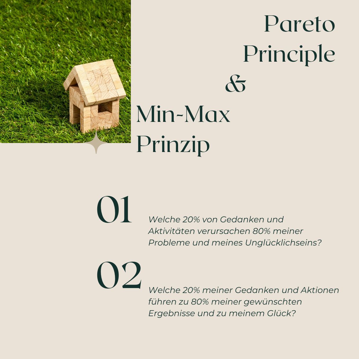 Min Max und Pareto Prinzip